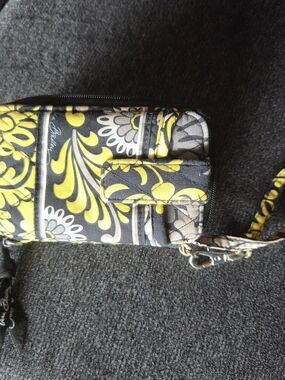 Vera Bradley Yellow Floral Wristlet Phone Case